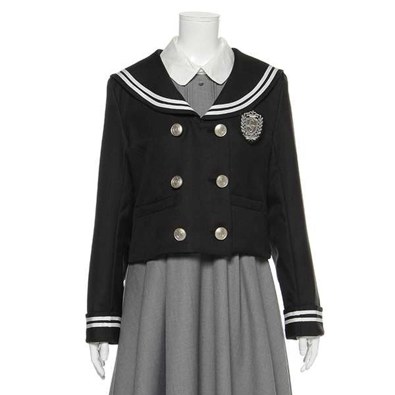 Double Sailor Jacket,Gray, large image number 11