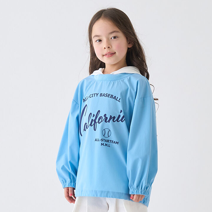 [4 WAY Stretch] [Water-Repellent] Nylon T-Shirt,Sax blue, medium image number 0