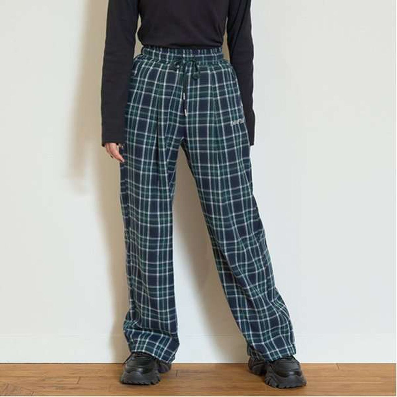 Straight Fit Pull-On Pants,Moss green, large image number 0