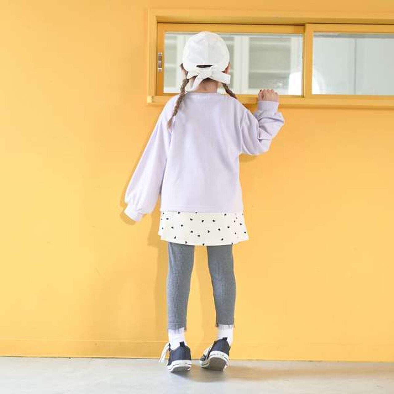 Tulle Frill Hem 3/4 Leggings,Pink, large image number 8