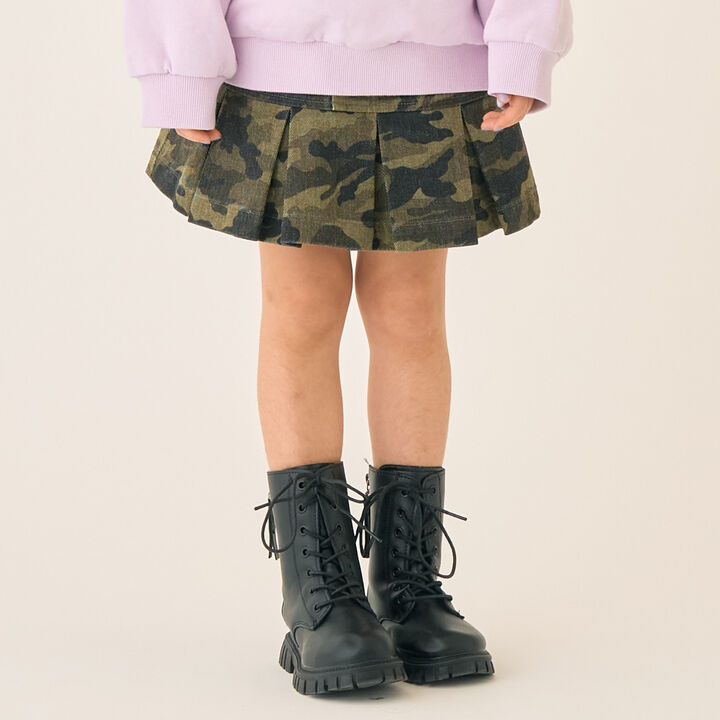 Box Pleat Skirt / Denim,, medium