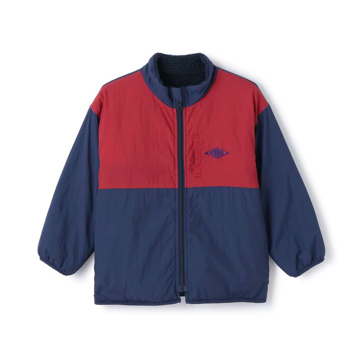 Reversible Color-Blocked Boa Outerwear,Black, medium image number 4