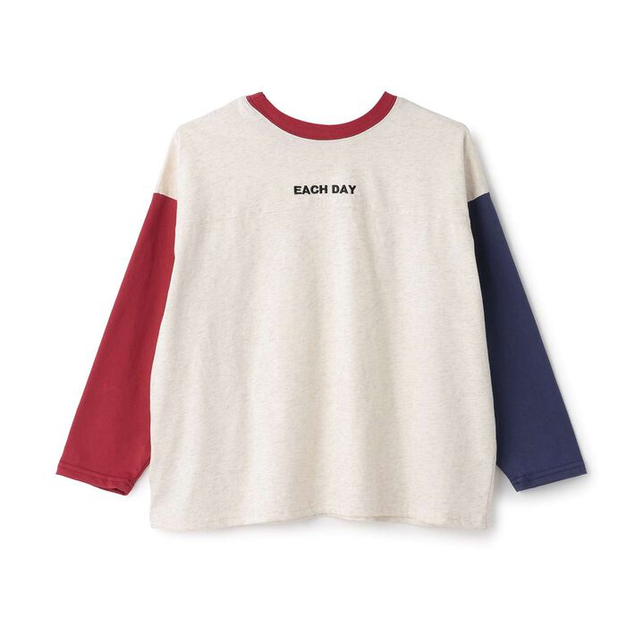 [Muteki T] Long-Sleeve T-Shirt with Name Tag Slot for Kids (Boys & Girls),Milky white, medium image number 17