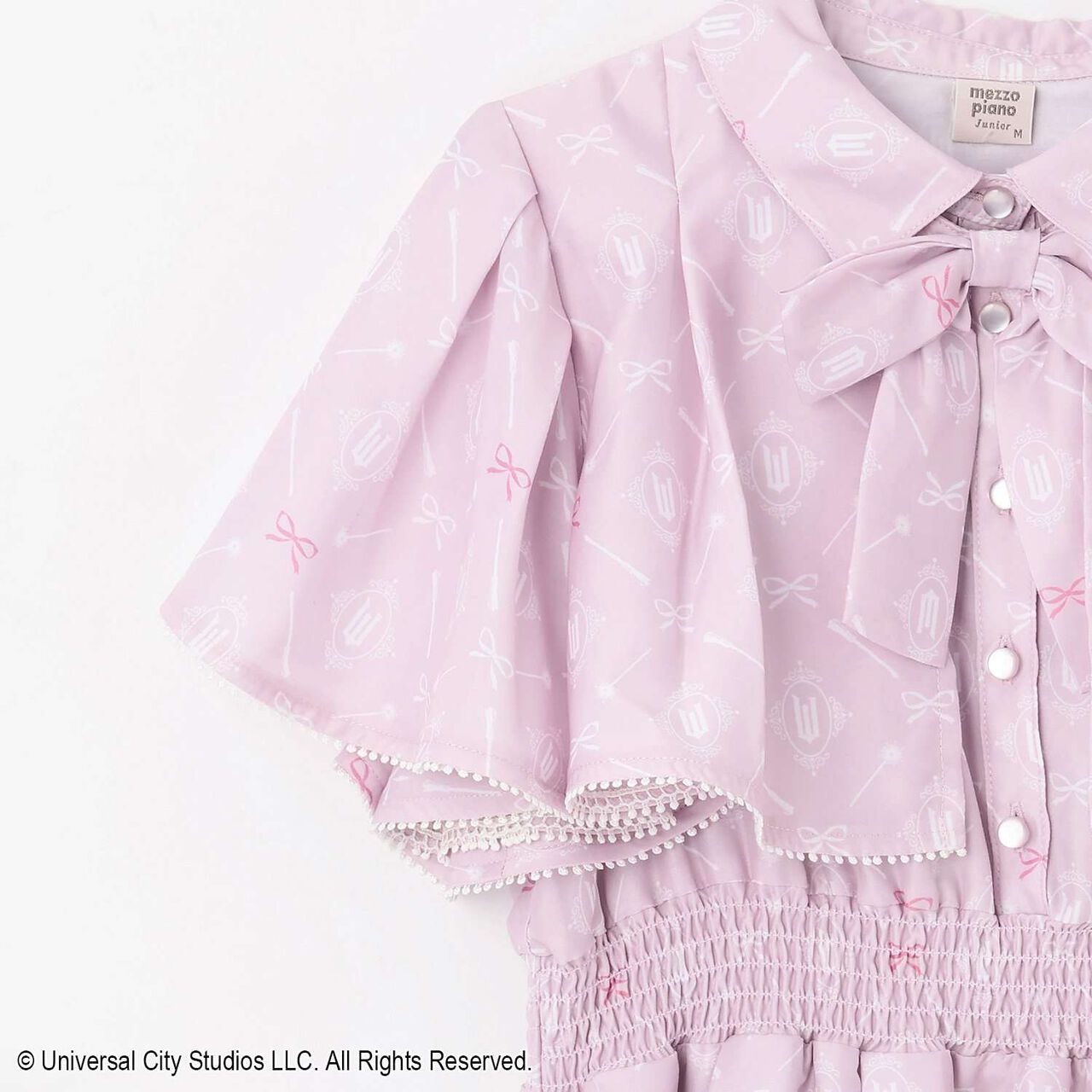 [WICKED] All-Over Pattern One-Piece Dress,Pink, large image number 4