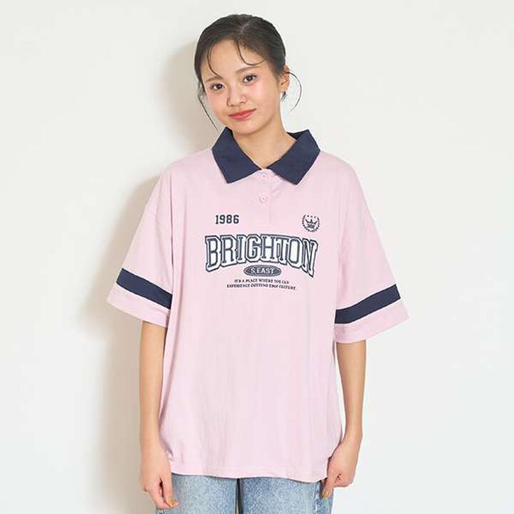 [7days] Cool Touch Loose Polo Shirt,Off white, medium image number 2