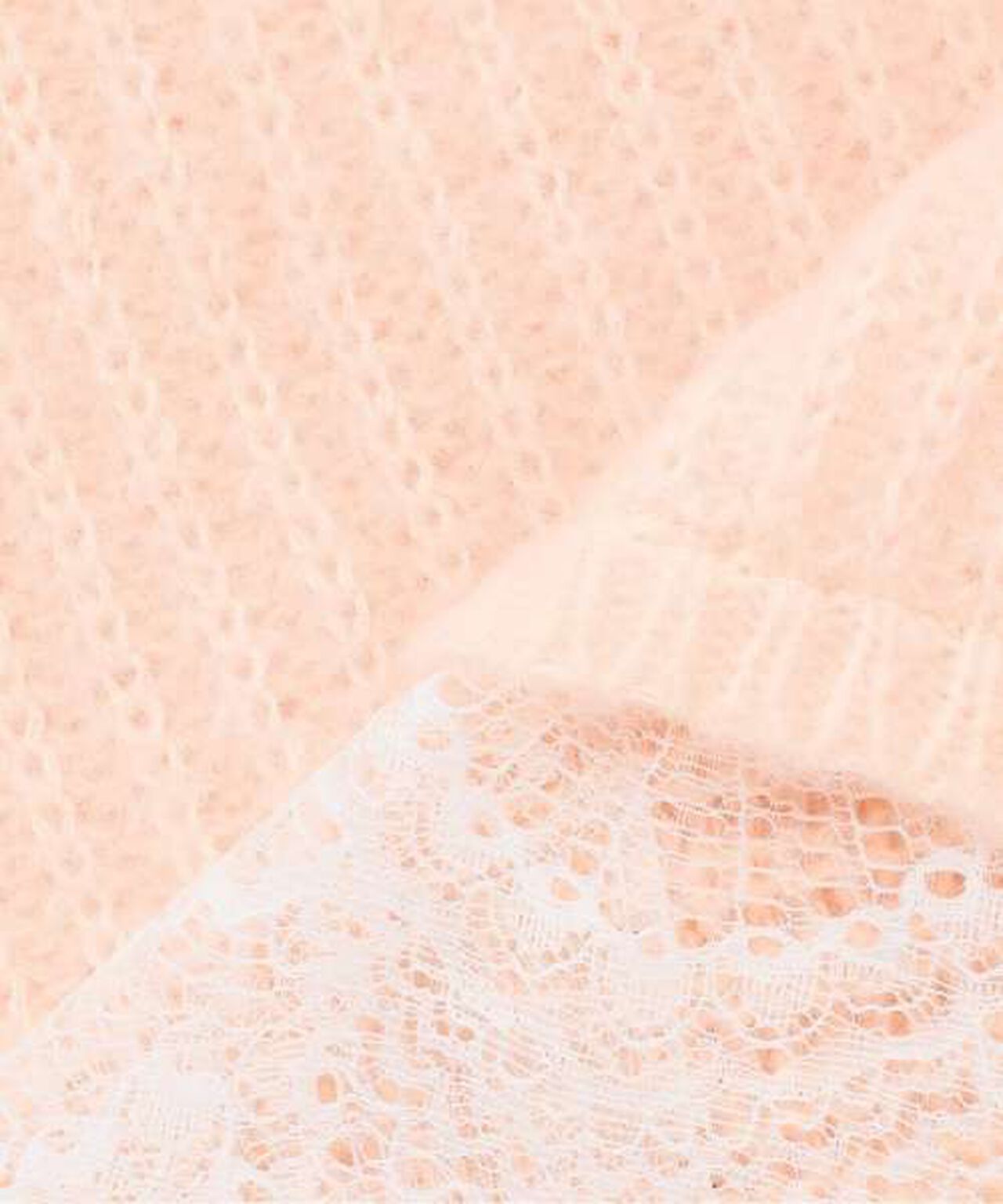 Lace Hem Knit One-Piece Dress [Korean Fashion],Pink, large image number 9