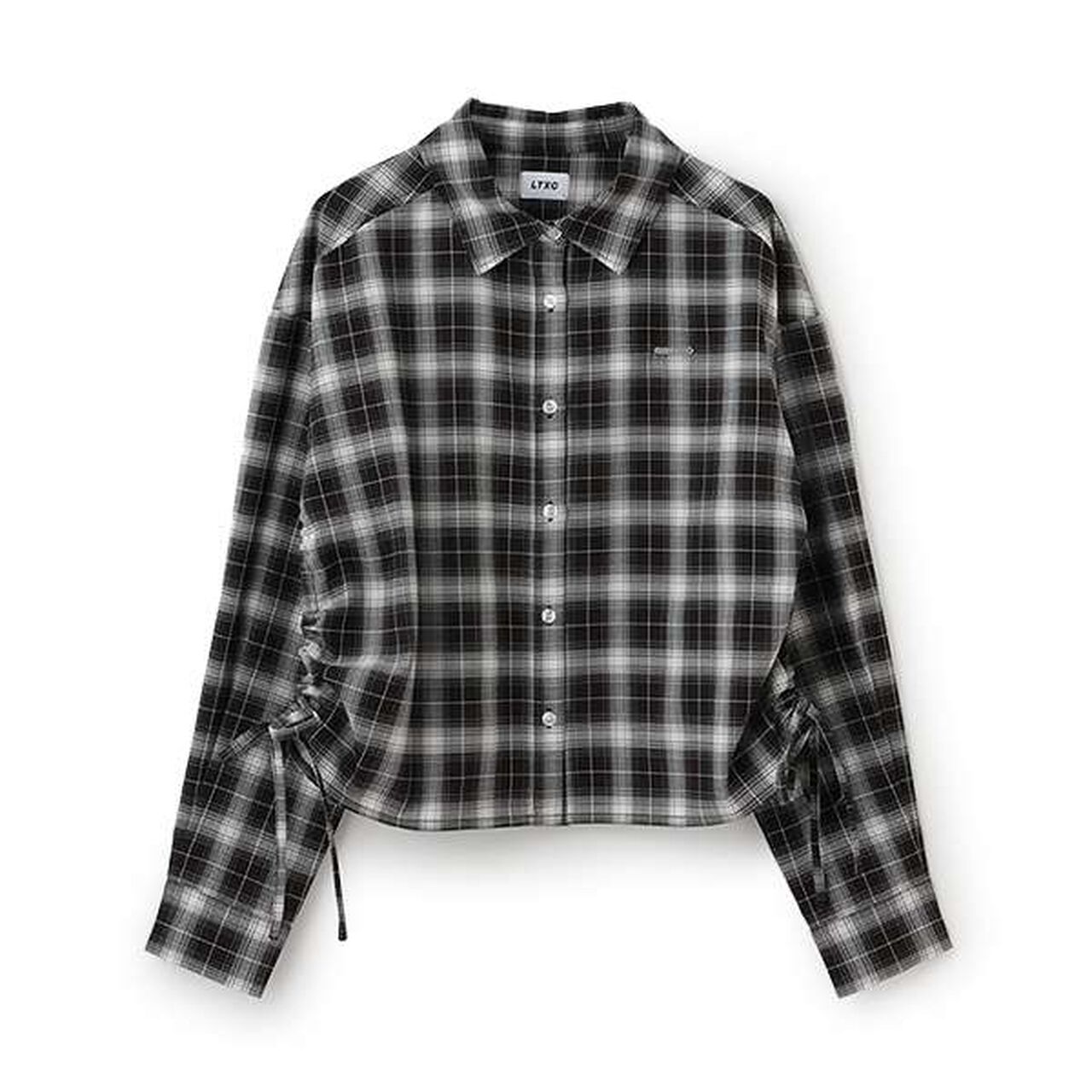 [LTXC] Side Drawstring Shirt,Off white, large image number 3