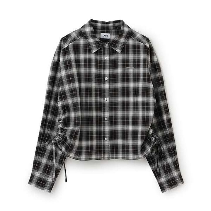 [LTXC] Side Drawstring Shirt,Off white, medium image number 3