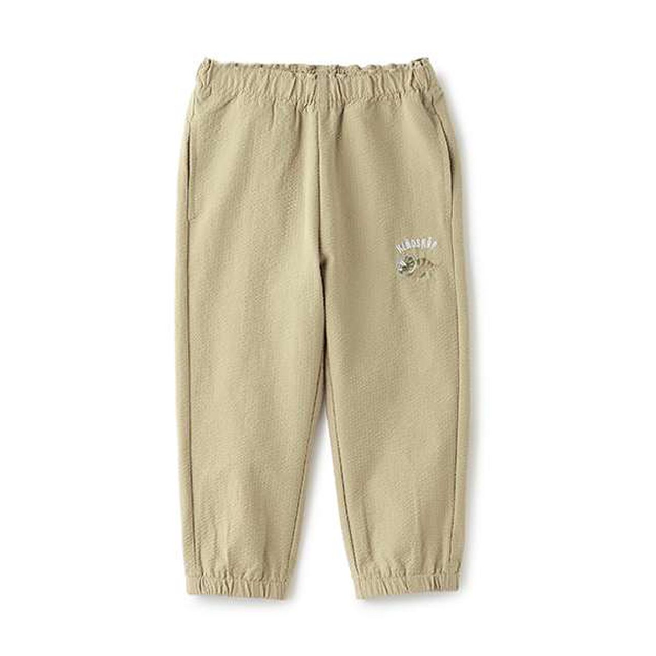 Dinosaur One-Point Long-Length Jogger Pants,Beige, large image number 0