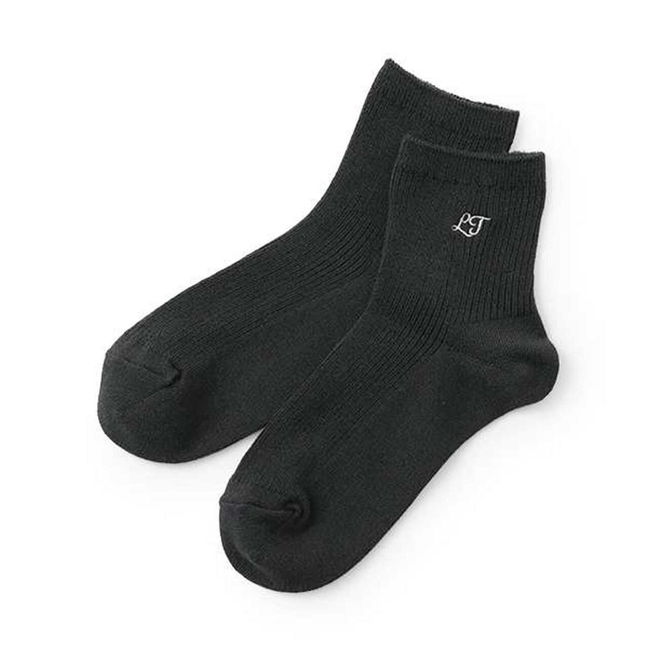 [Antibacterial Deodorant] Logo Rib School Socks,Gray, large image number 12