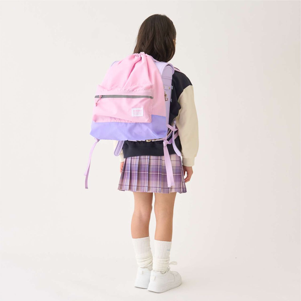[DailyME/Water-Repellent] Knapsack for Gym Clothes, Fits Over School Bag,Pink, large image number 1