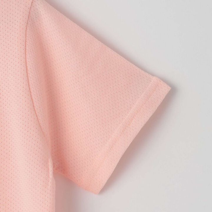 [Smooth Mesh] Short-Sleeve Inner Wear,Blue gray, medium image number 4