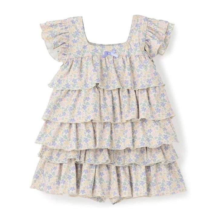 [SWIM] [UV Protection] Tiered Top & Tiered Skirt Separate Swimsuit,Lavender, medium image number 1