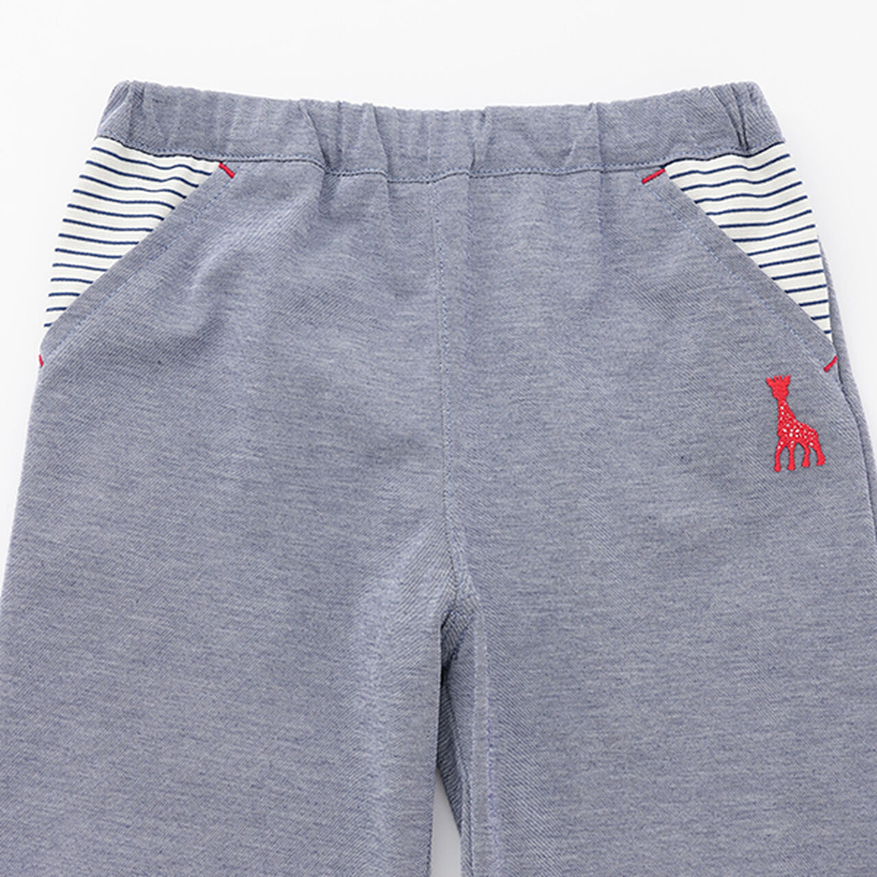 Denim-Style Half Pants,Navy, large image number 2