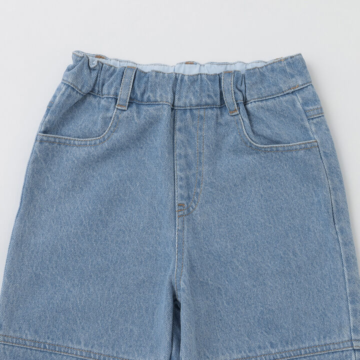 Balloon Loose Silhouette Pants,Sax blue, medium image number 12