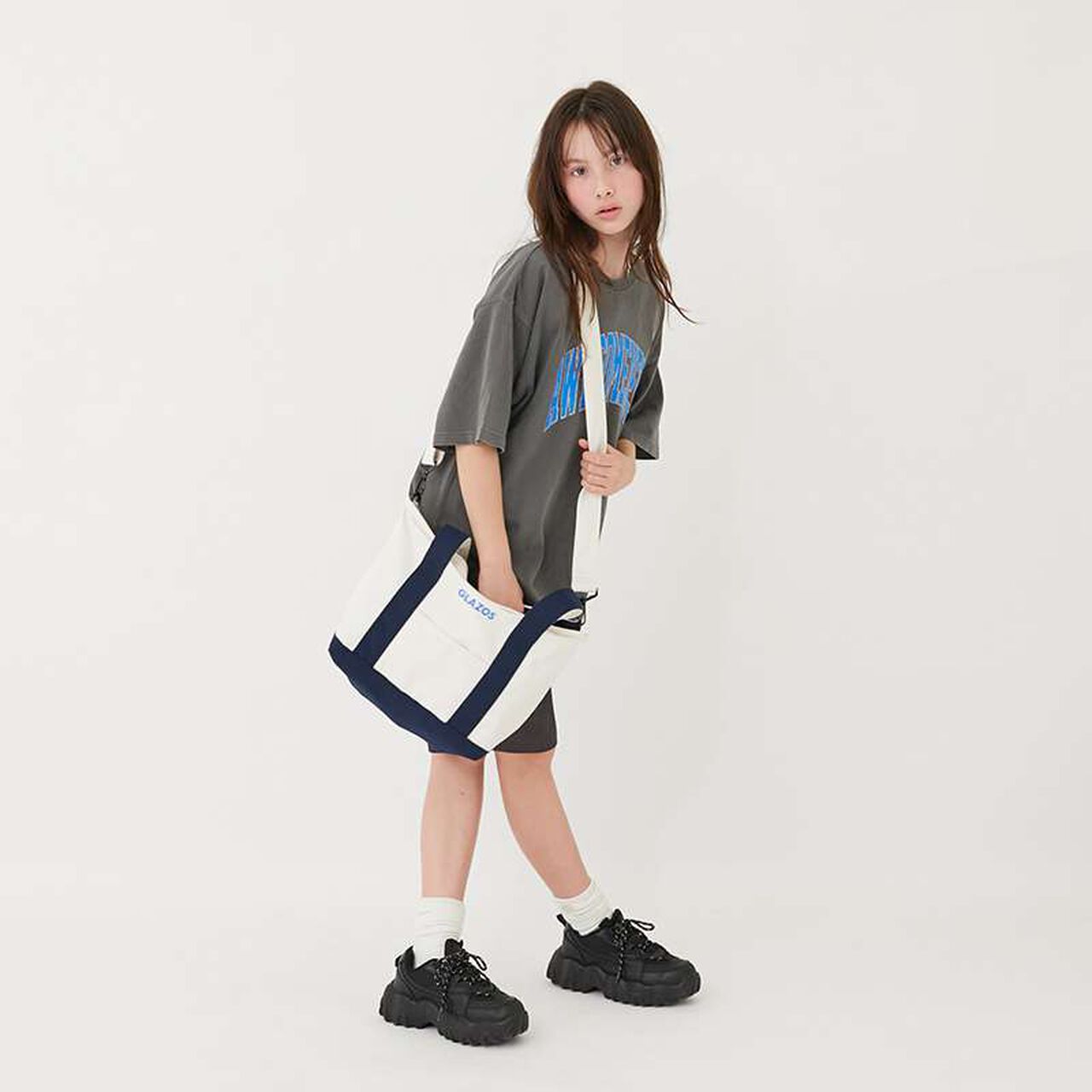 Small Canvas Tote Bag,Navy, large image number 12