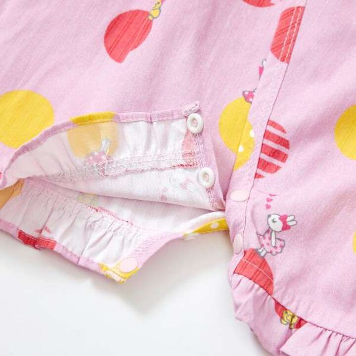 KP Polka Dot Pattern & Mimi-chan Jinbei All-in-One (Free),Pink, medium image number 7
