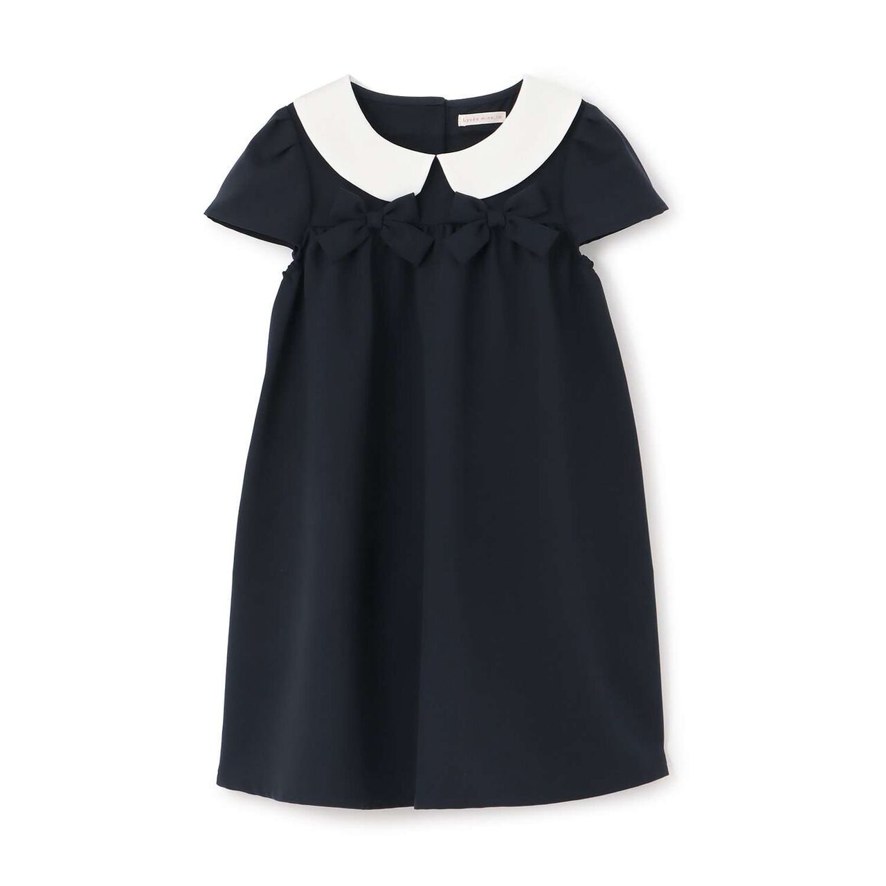 [Occasion] [School-Ready] Round Collar One-Piece Dress,Black, large image number 1