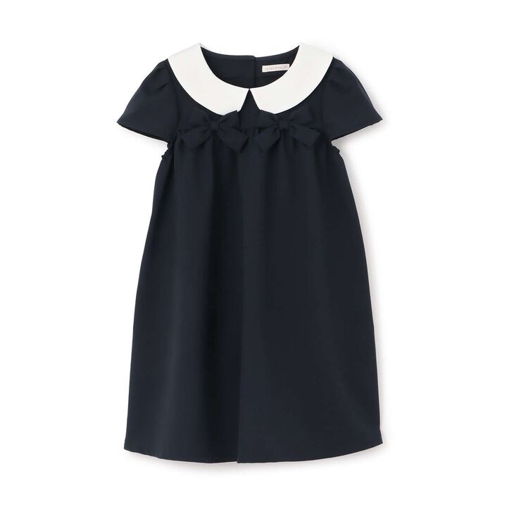[Occasion] [School-Ready] Round Collar One-Piece Dress,Black, medium image number 1