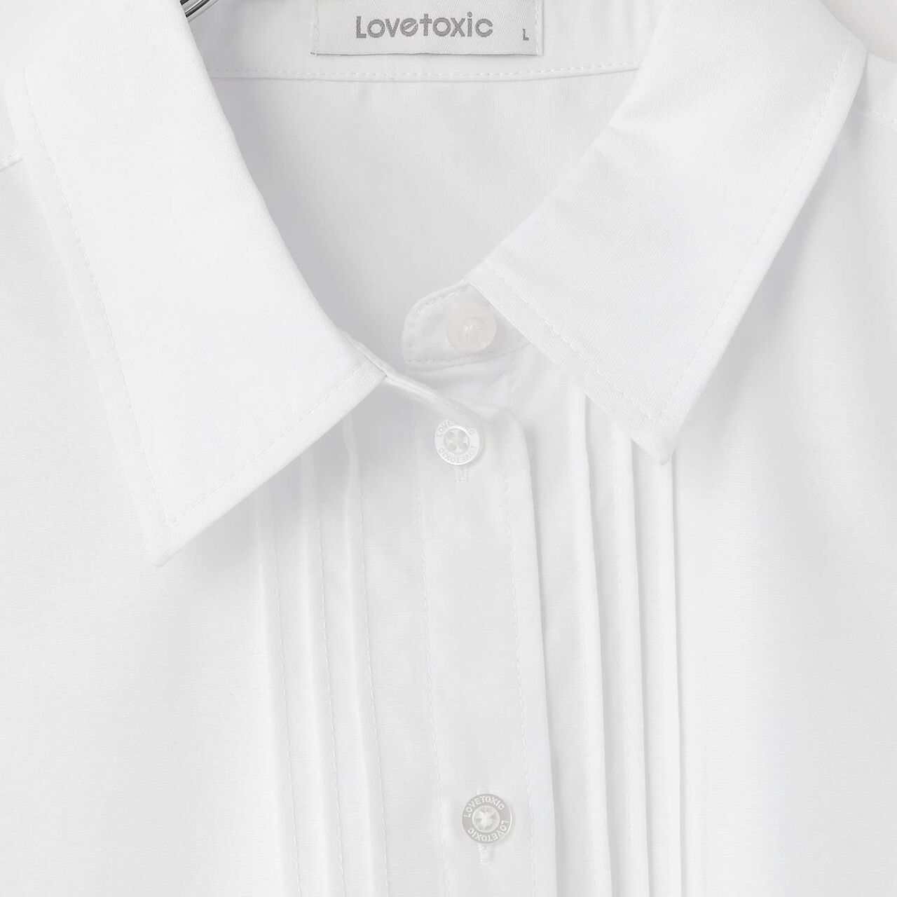 [Graduation Attire・Ceremony] [Easy Care] Tuck Blouse,Off white, large image number 3