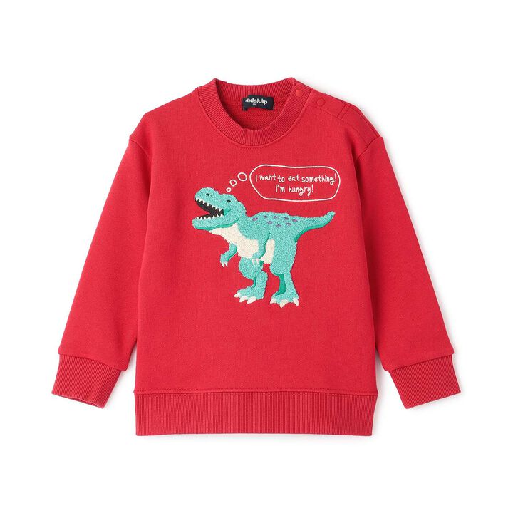 [Restock] Dinosaur Sagara Sweatshirt,Red, medium image number 0