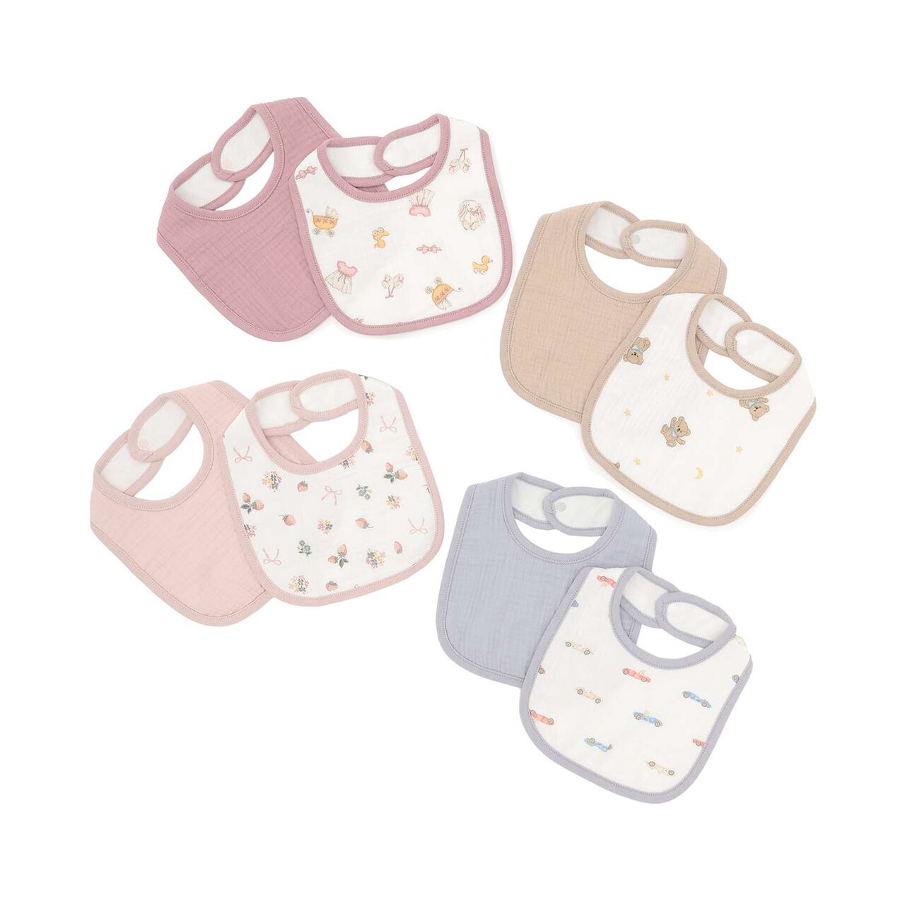Gauze Bibs 2-Pack,Light blue, large image number 5