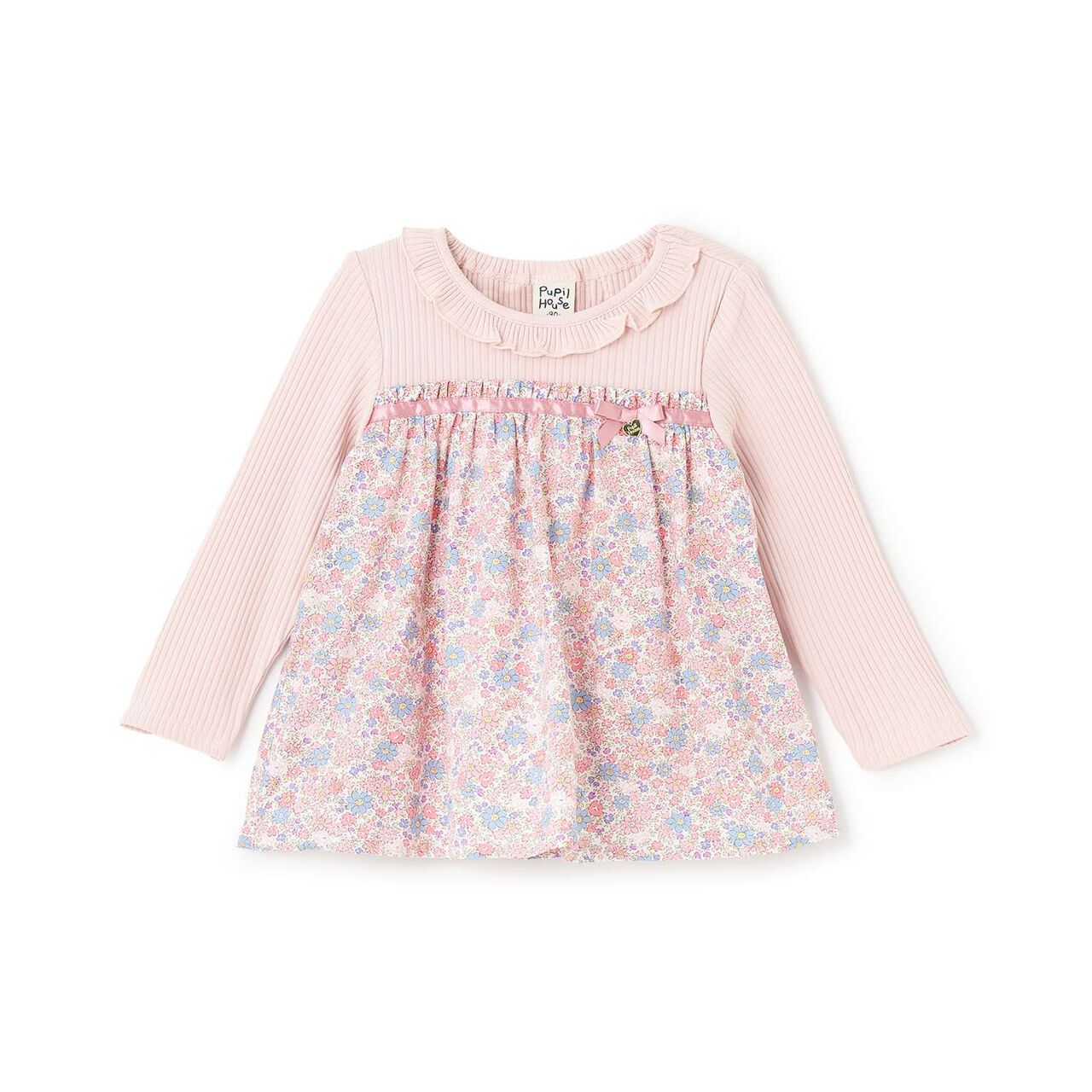 Floral Pattern Tunic,Pink, large image number 0