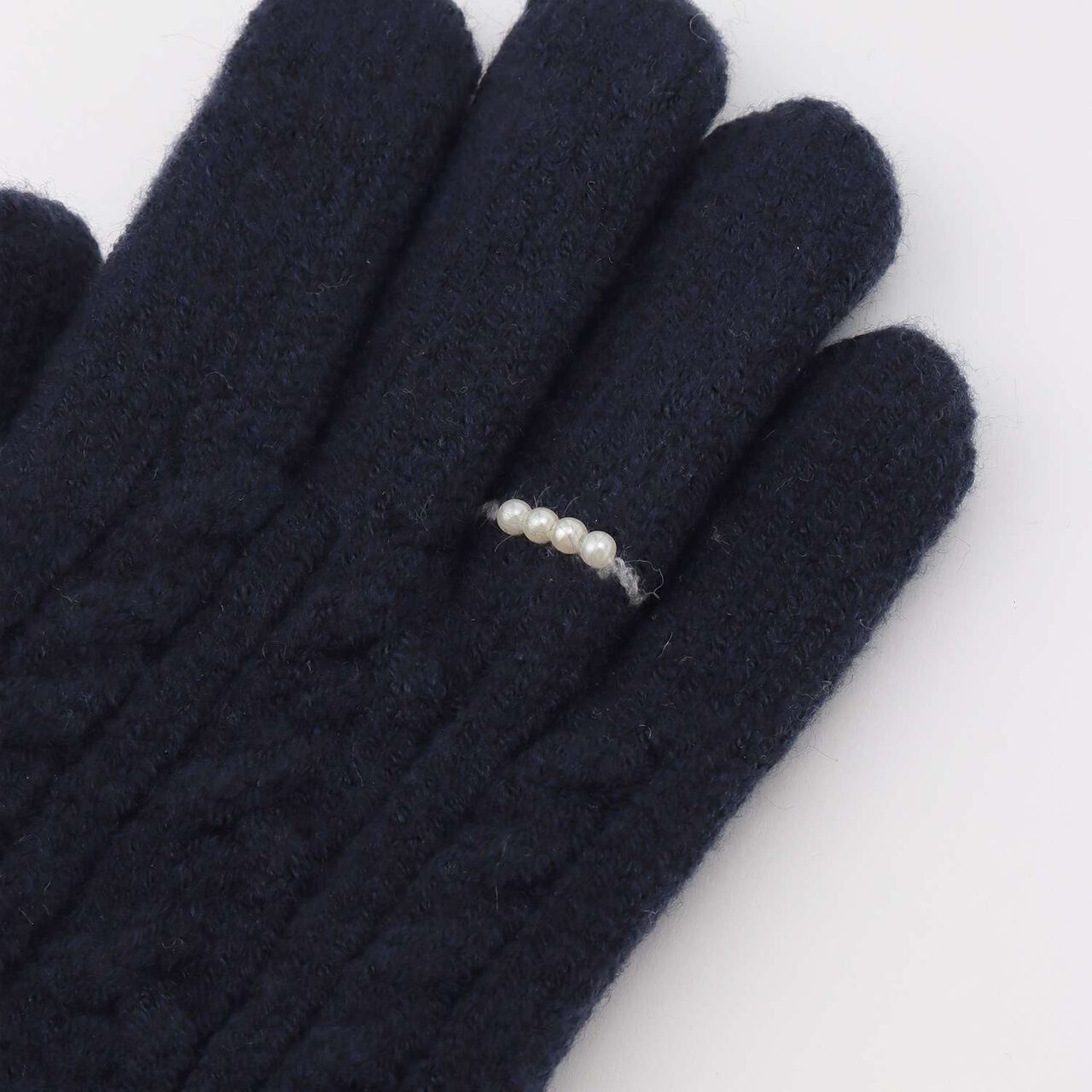 Shaggy Lined Gloves,Navy, large image number 2