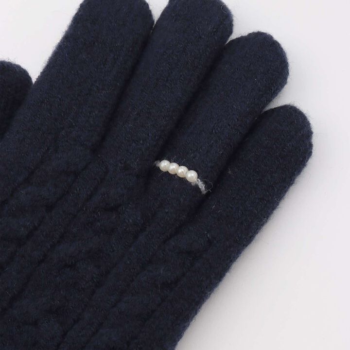 Shaggy Lined Gloves,Navy, medium image number 2