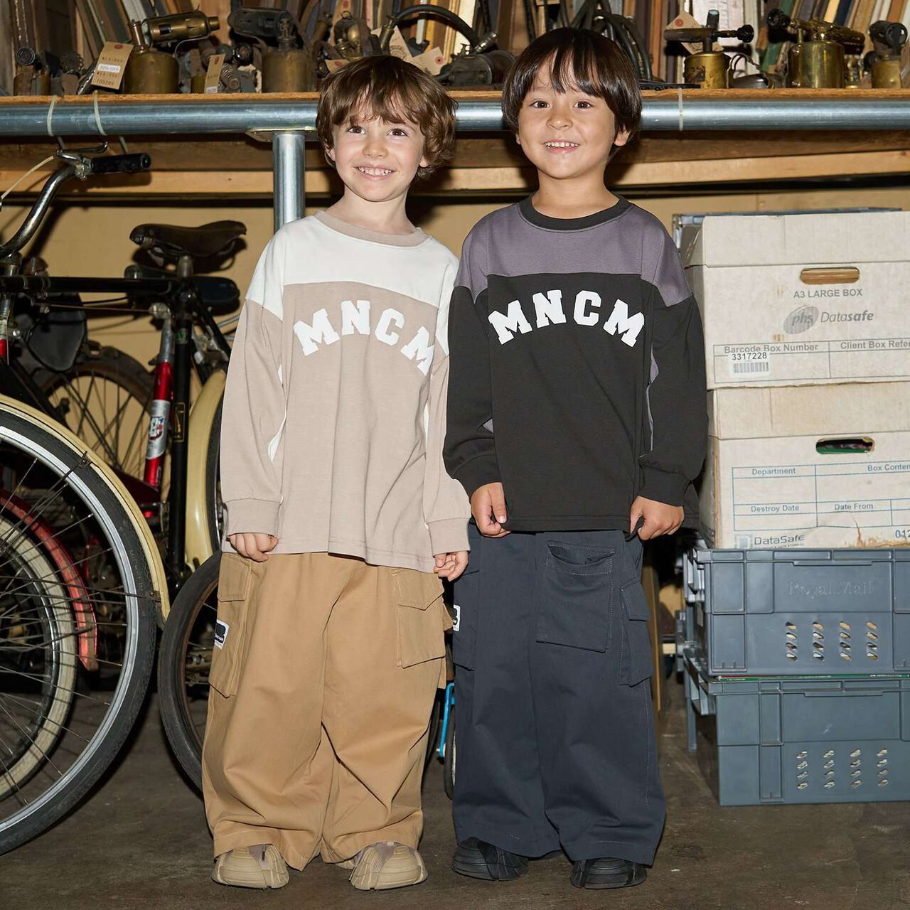 [MNCM] Wide Cargo Pants,Charcoal gray, large image number 39