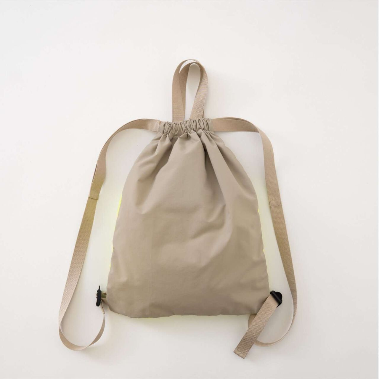 Water-Repellent Bi-Color Knapsack with Handle,Beige, large image number 10