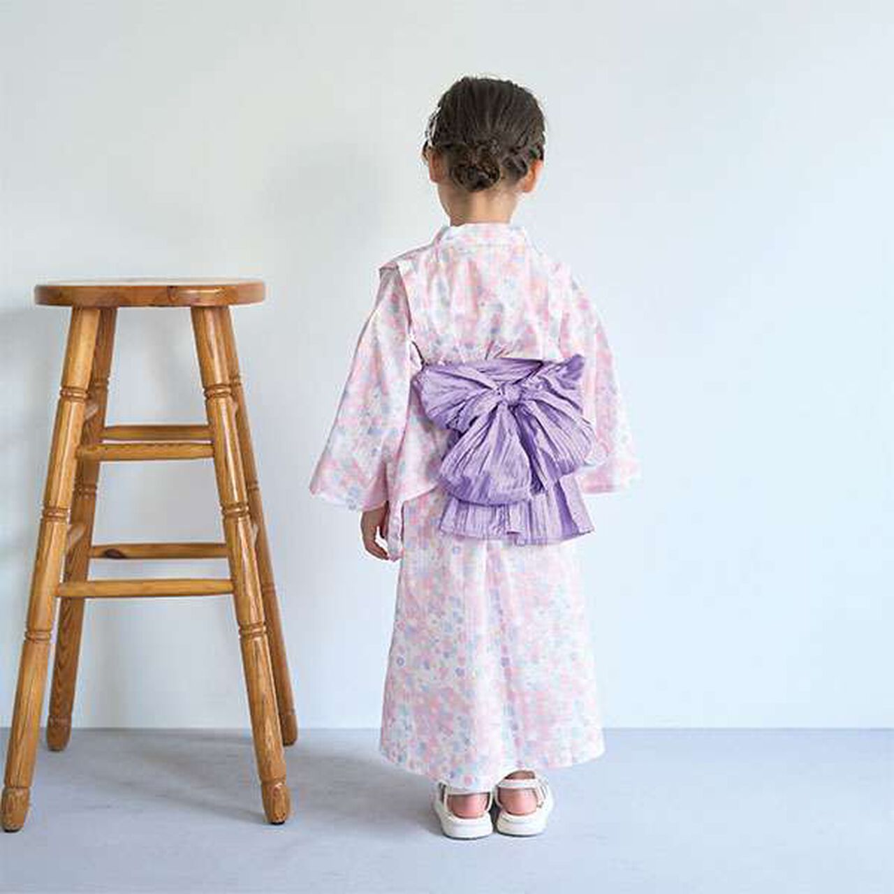 Easy-to-Wear One-Piece Yukata,Cream, large image number 15