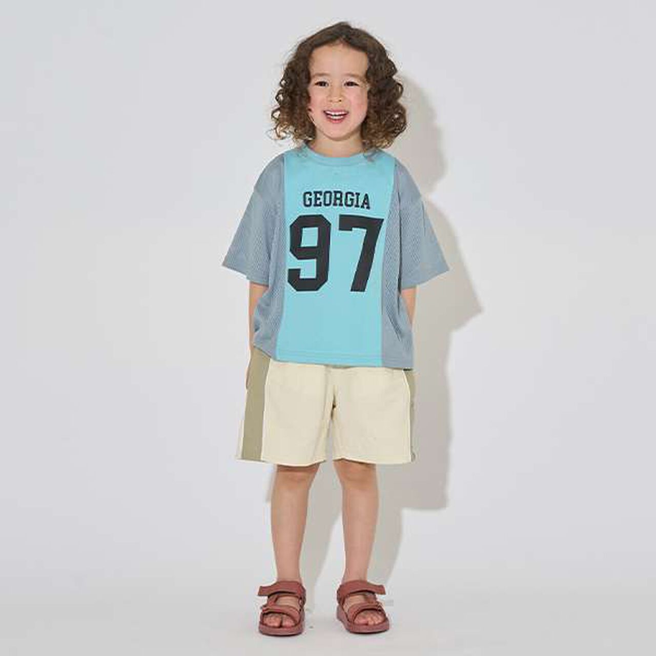 [Kaiteki Tenjiku] Bi-Color Big T-Shirt,Smoke white, large image number 13