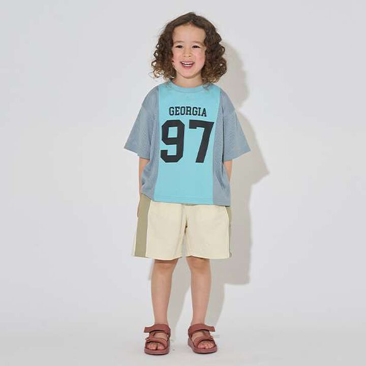 [Kaiteki Tenjiku] Bi-Color Big T-Shirt,Smoke white, medium image number 13