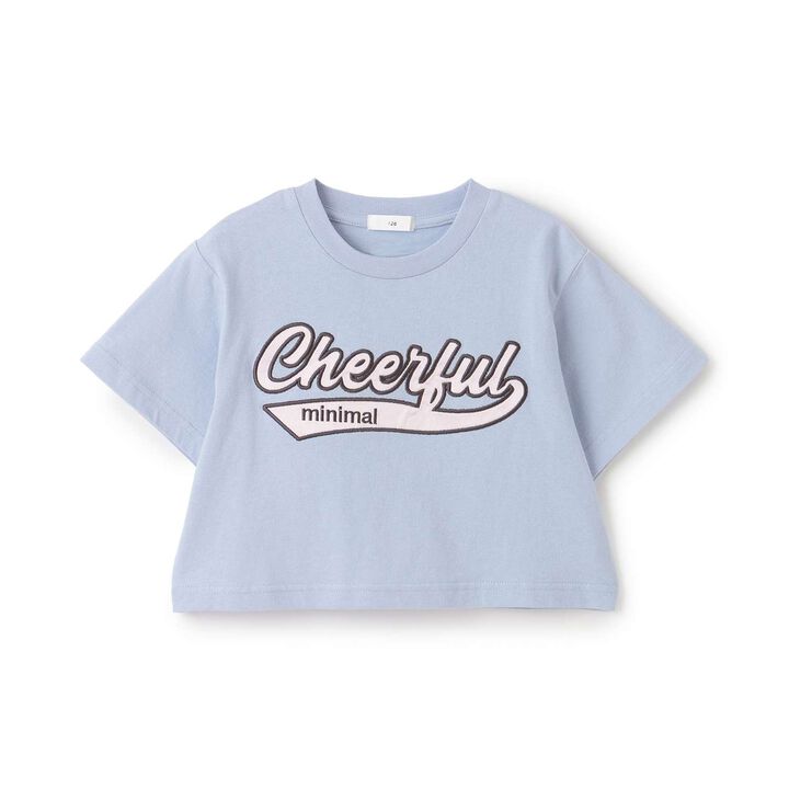 100% Cotton Logo Appliqu&eacute; Cropped Short Sleeve T-Shirt,Black, medium image number 17
