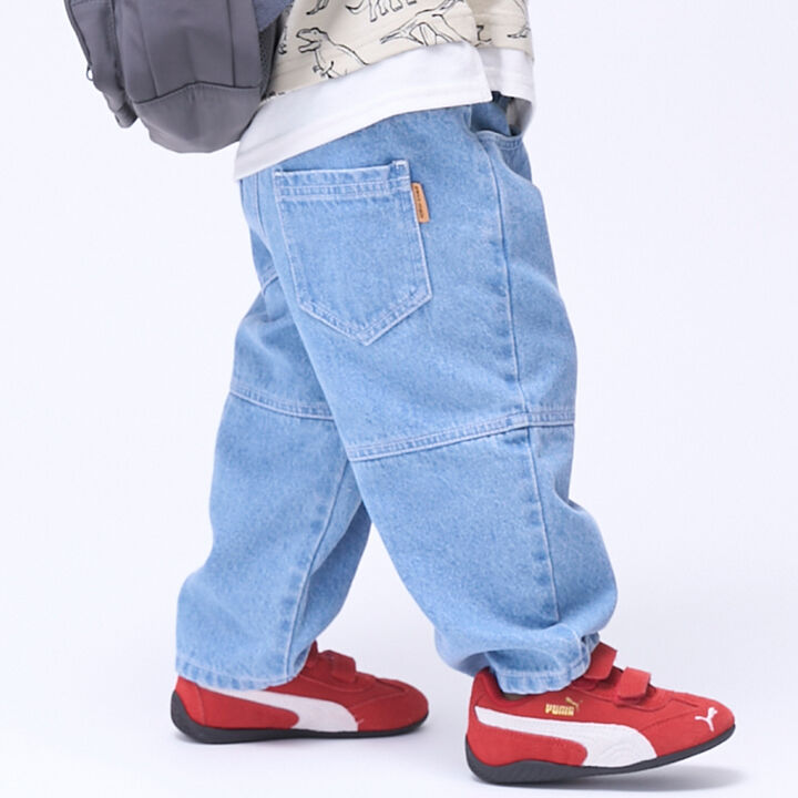 Balloon Loose Silhouette Pants,Sax blue, medium image number 2