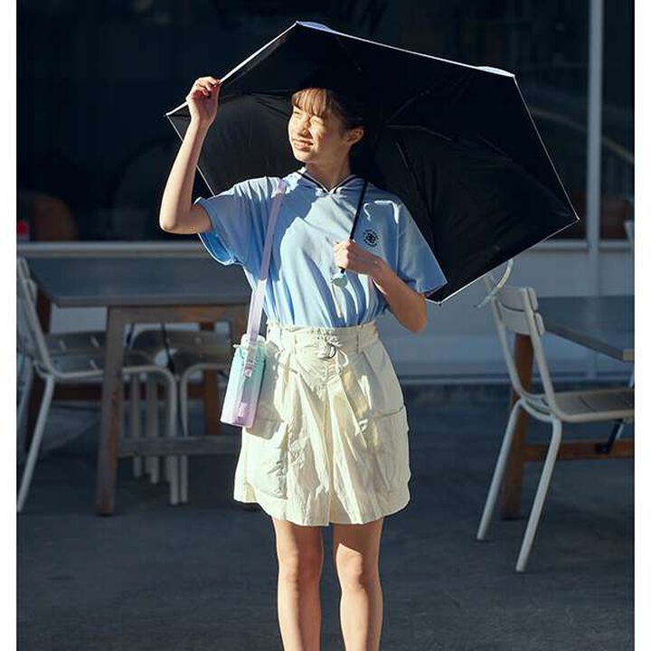 Gradient Tulip Pattern Folding Umbrella,Emerald green, medium image number 2