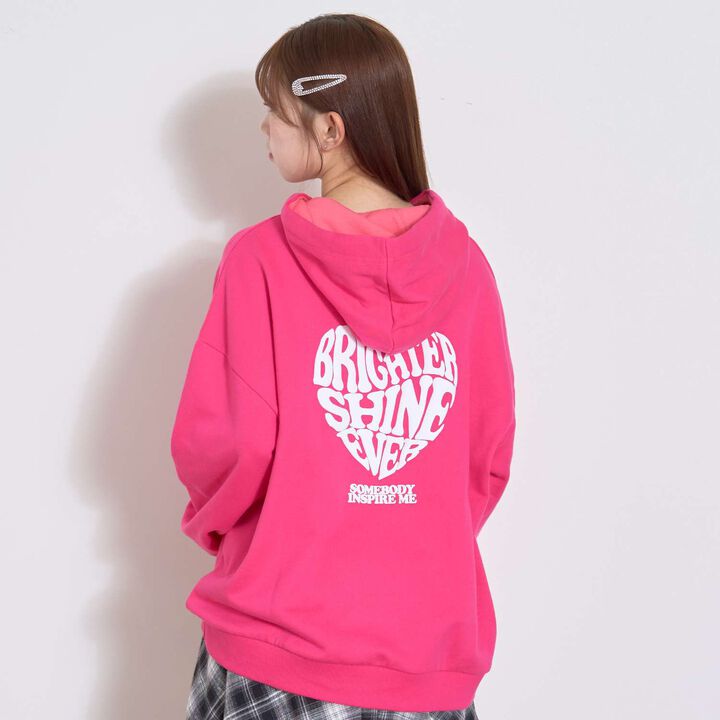 [Seconds Cute Top] LTXC Puffy Heart Loose Parka,, medium