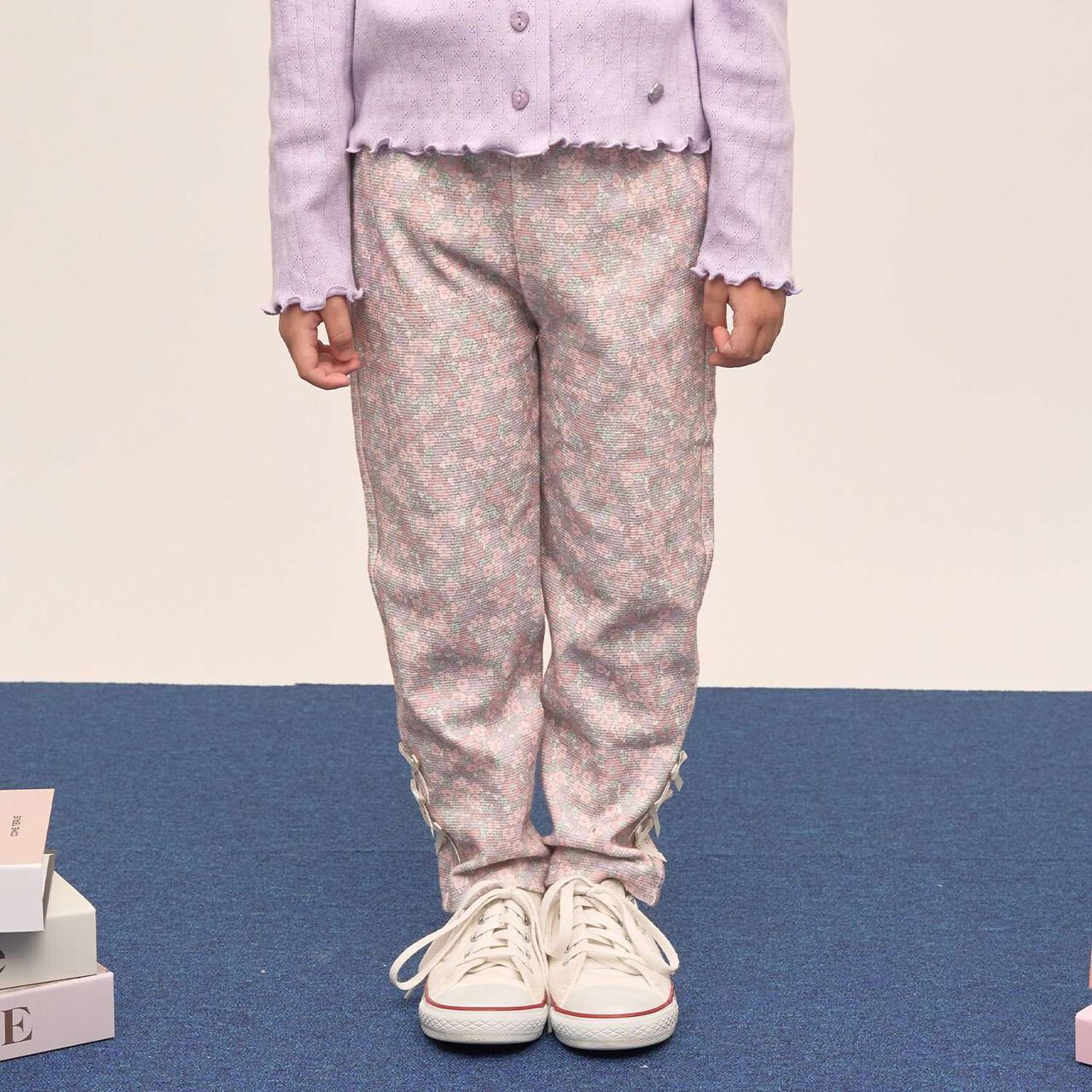 Tomo Pants [Anti-Stain, Quick-Dry] Ribbon Straight Pants,Pink, large image number 0