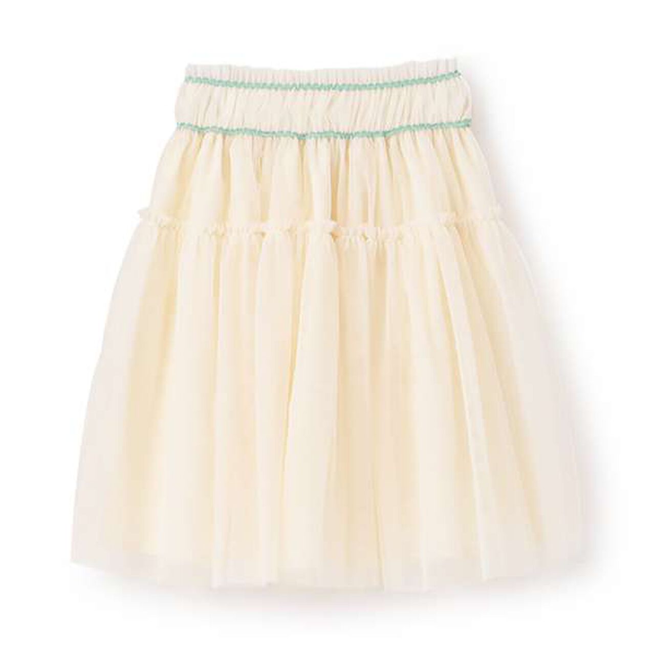 [Halloween] Gathered Tulle Skirt,Ivory, large image number 1