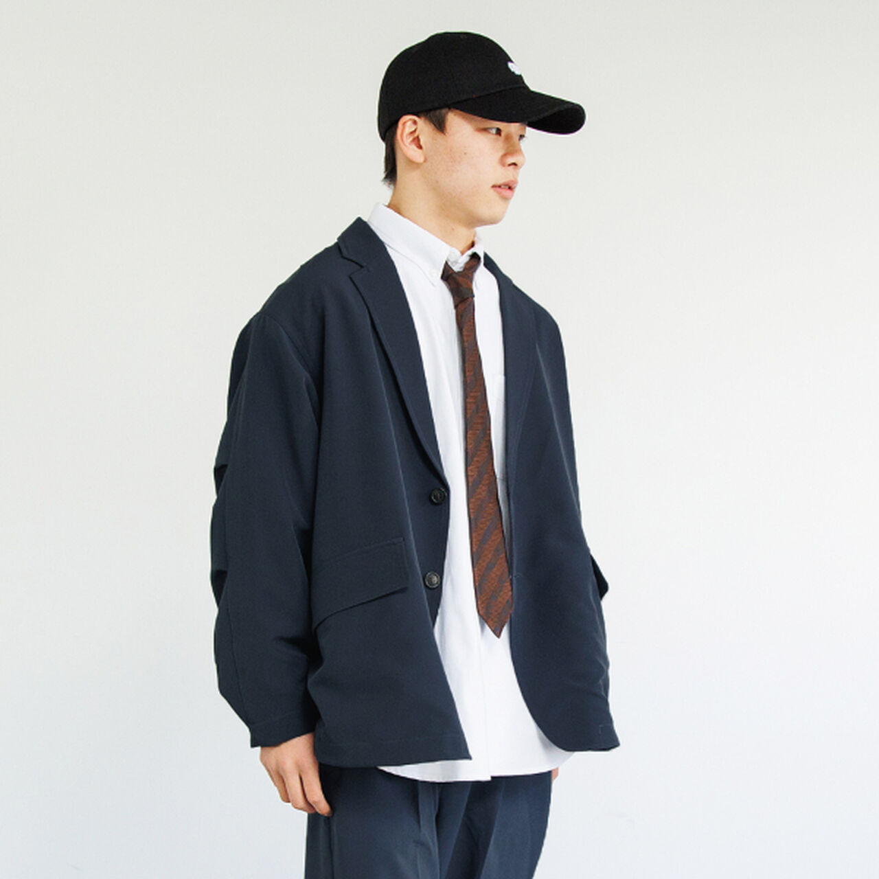 [Set Up Compatible] Utility Tailored Jacket,Navy, large image number 0