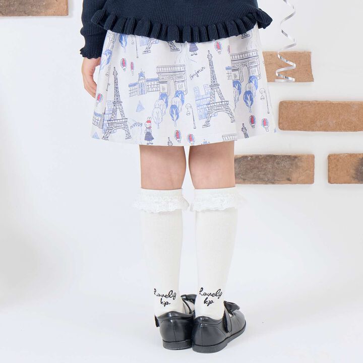 [Made in Japan] Paris Pattern Jacquard Skirt,Ivory, medium image number 1