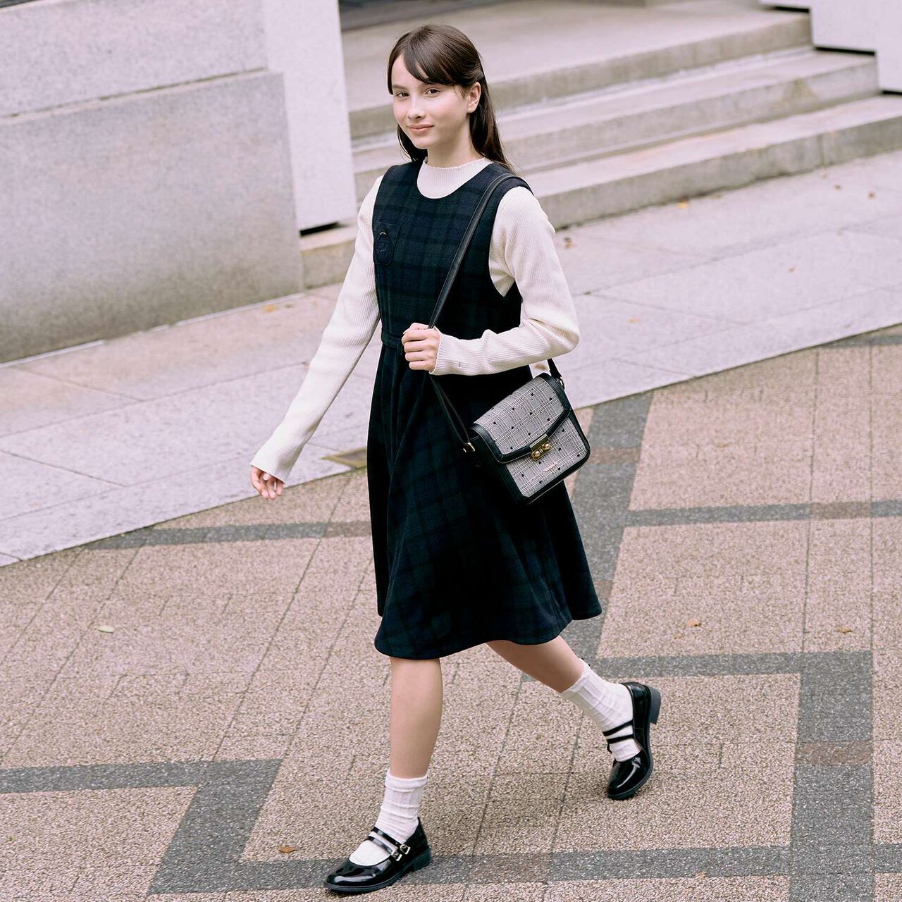 Double Strap Shoes,Black, large image number 2