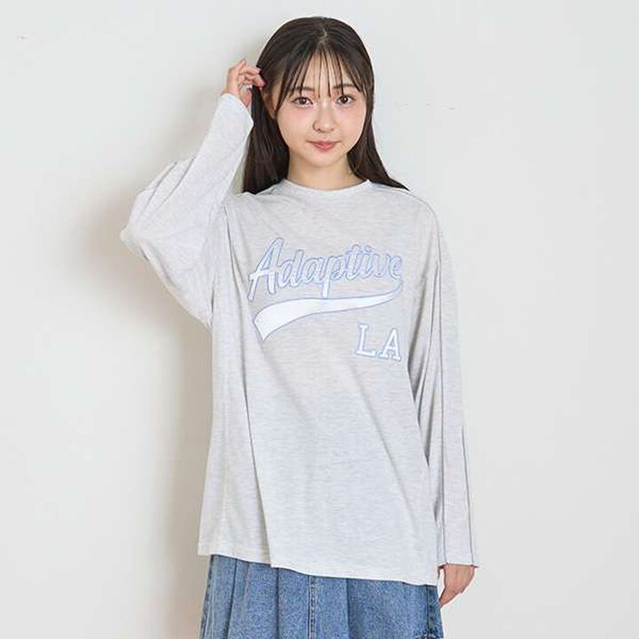 [LTXC] Quick-Dry Appliqu&eacute; Long Sleeve T-Shirt,Black, medium image number 19