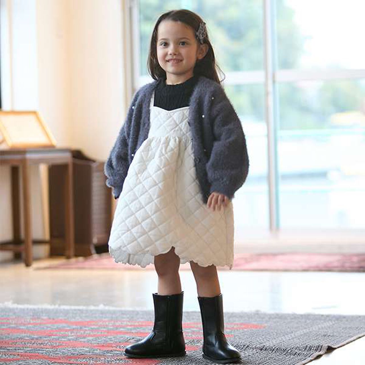 Long Boots,Beige, large image number 2