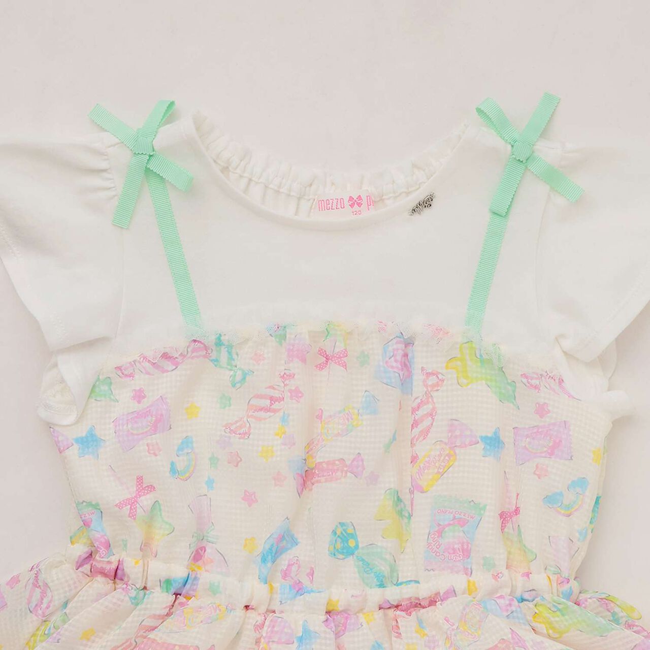 [Restock] Candy Pattern Docking Dress,Lemon yellow, large image number 2