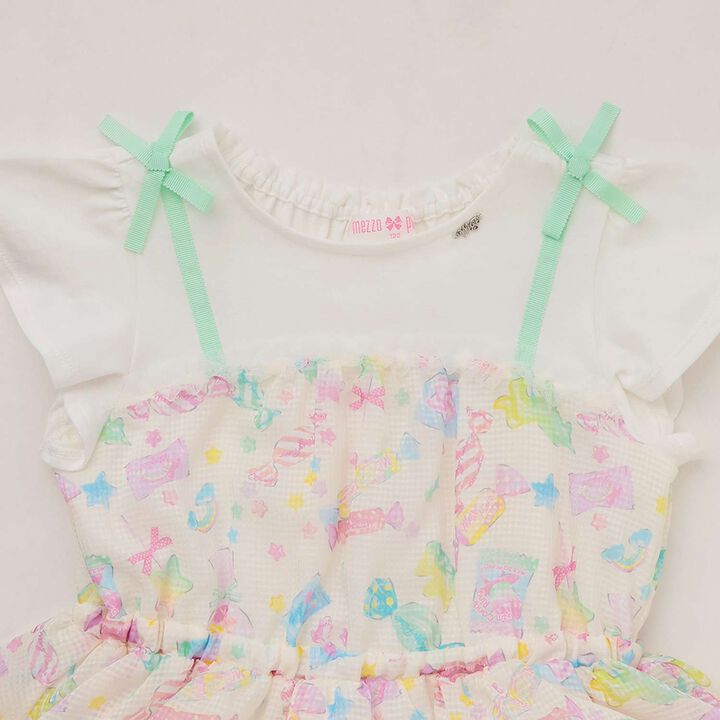 [Restock] Candy Pattern Docking Dress,Lemon yellow, medium image number 2