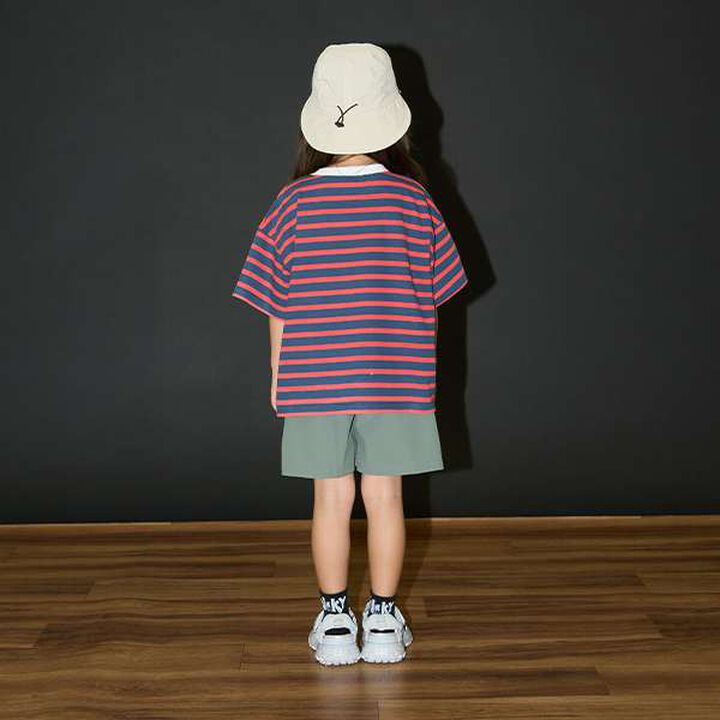 [Kaiteki Tenjiku] Print Stripe Big T-Shirt,Mustard, medium image number 21