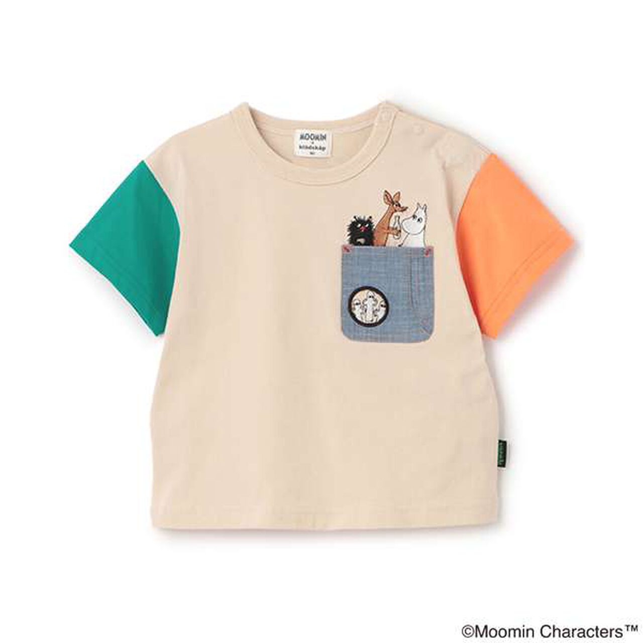 MOOMIN/Chest Pocket Short Sleeve T-Shirt,Green, large image number 18