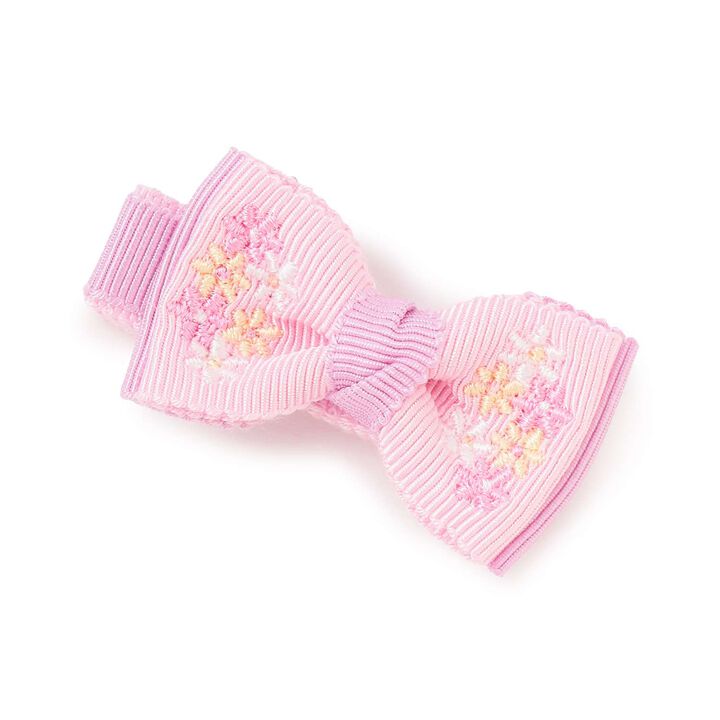 Flower Ribbon Hair Clip [Made in Japan],, medium